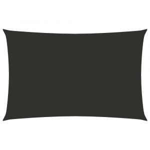 Voile toile d'ombrage parasol tissu oxford rectangulaire 3,5 x 5 m anthracite 02_0009651
