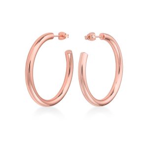 Rosefield Boucles d'oreilles JCHBR-J082 - Collection IGGY Larges Anneaux dor&eacute; rose Laiton