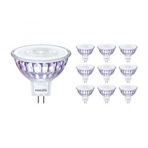 Image de Philips Lot 10x Master Value LEDspot GU5.3 MR16 5.8W 450lm 36D - 927 Blanc Très Chaud | Meilleur rendu des couleurs - Dimmable - Équivalent