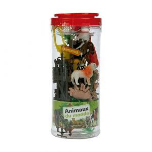 Imagin Bocal Animaux de La Ferme 23 pièces avec environnement