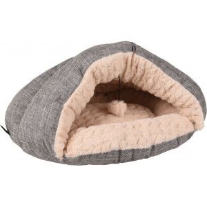 Flamingo Grotte Endormie Zupo Gris pour chat 49 x 40 x 22 cm