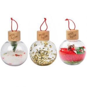 Lot de 3 boules de No&euml;l sensorielles Christmas