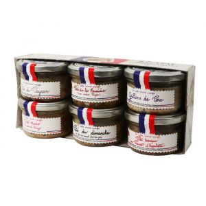 Lucien georgelin Assortiment de 6 pots de patés de 70g