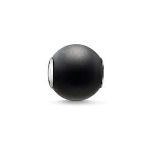 Thomas Sabo Femmes Hommes-Bead Obsidienne Mate Karma Beads Argent Sterling 925 noir K0001-023-11