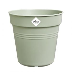 Elho Green Basics Orchid 17 - Pot De Fleurs pour Intérieur, Extérieur, Culture & Récolte - Ø 17.0 x H 15.8 cm - Vert/Vert Pierre