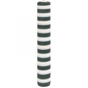 VidaXL Filet brise-vue vert et blanc 1,2x10 m PEHD 75 g/m&sup2; - Vert et blanc