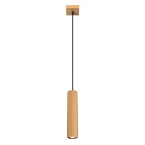 SOLLUX LIGHTING Suspension carbone, doré, Ø 6 cm, aluminium