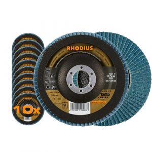 Rhodius Disques à lamelles inclinée LSZ F3 125 mm Grain 60