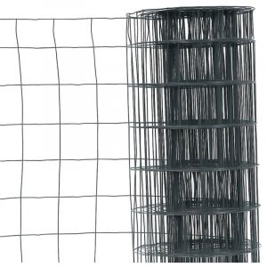 Grillage en rouleau acier galvanisé maille 100x100 mm H1m50 x L20 m - Gris anthracite - Hauteur 1m50