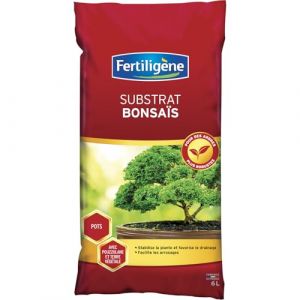 Fertiligene FBON6PN - Substrat pour Bonsa&iuml;s 6 L - Stabilise la plante et favorise le drainage - Facilite l'arrosage - Des arbres plus robustes - Avec pouzzolane et terre v&eacute;g&eacute;tale - Fabriqu&eacute; en France