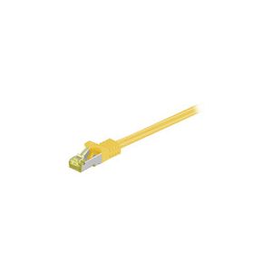 Image de Cordon RJ45 catégorie 7 S/FTP 0.25 m (Jaune)