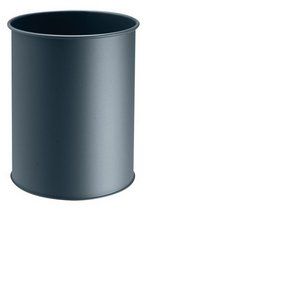 Durable Corbeille &agrave; papier m&eacute;tal gris anthracite 15 L