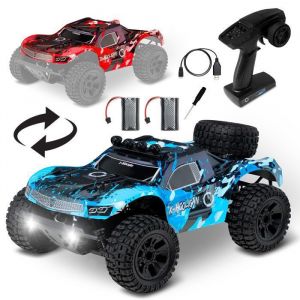 Overmax X-Hooligan Voiture RC t&eacute;l&eacute;command&eacute;e 1:10, jusqu'&agrave; 35 km/h, 4x4 Traction int&eacute;grale, 40 Min d'autonomie, LED, pneus Tout-Terrain 10 cm, IPX5, carrosserie Interchangeable