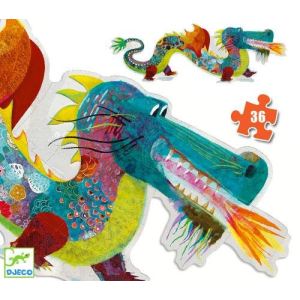 Image de Djeco Puzzle géant Léon le dragon 58 pièces