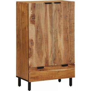 VidaXL Highboard Marron 60 x 33 x 100 cm Bois d'acacia massif