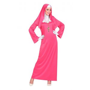 Widmann Costume complet de religieuse rose - Taille M TU Multicolore
