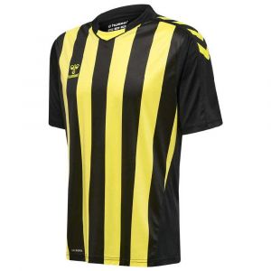 Hummel T-shirt à Manches Courtes Core Xk Striped 164 cm Black / Blazing Yellow