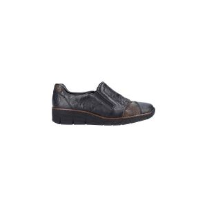 Rieker Mocassins FEMME en cuir noir