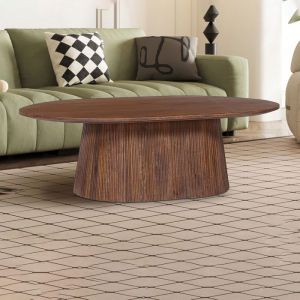 Rousseau Table basse 120x70x37 cm en manguier marron - MAGUEL