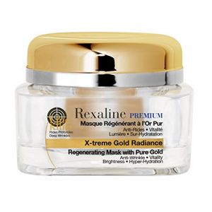Rexaline X-treme Gold Radiance - Masque Régénérant à l'Or Pur 24 Carats - 50 ml