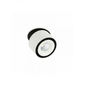 Italux Plafonnier encastrable technique et moderne Sevilla Round Recessed 4000K Blanc noir