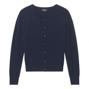 CAROLL 242K-MCAROLINE Cachemire Cardigan, Marine, L Femme
