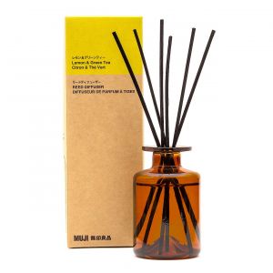 Diffuseur de parfum &agrave; tiges ‐ Citron et de th&eacute; vert 175 ml