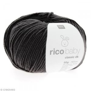 Rico Design Laine - Layette Baby clasic dk - Gris ardoise - 50 g