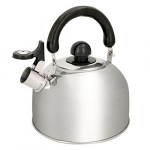 Alpina Bouilloire - 1,8 L - Acier Inoxydable - Induction et Gaz - avec Fl&ucirc;te - &Oslash; 19CM - Argent