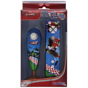 Indeca Télécommande + Manette Nunchuk Planes pour Wii U