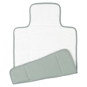 Matelas à langer nomade gaze de coton, K la Vert De Gris Taille Taille Unique