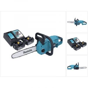Makita DUC 307 RFX2 tronçonneuse sans fil 18 V 30 cm 7,7 m/s sans balais + 2x batterie rechargeable 3,0 Ah + kit chargeur