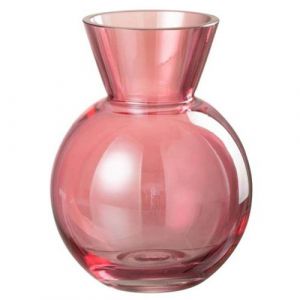 J-Line Vase Boule - Verre - Rouge - Small
