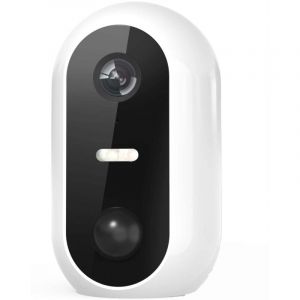Denver Electronics Security Camera Wireless Outdoor - Caméra avec vision nocturne - Tuya App - WiFi - Full HD - 1080P - Détection de mouvement - Facile à installer - IOB209 - Blanc