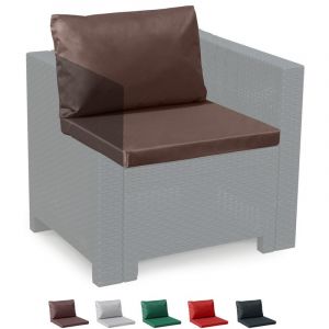 Image de Grand Soleil Coussins de rechange imperméables salon de jardin Rotin Bica set 2 places | Marron