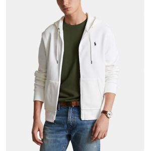 Ralph Lauren Sweat droit à capuche Blanc Polo - Couleur Blanc - Taille S