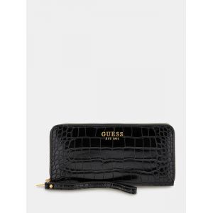 Guess Maxi portefeuille Laurel croco Noir - Couleur Noir - Taille Taille unique