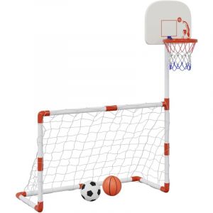VidaXL Ensemble football et basket-ball pour enfants avec ballons