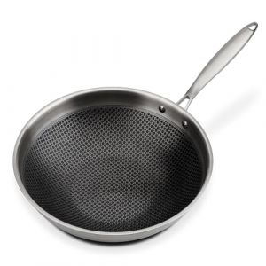 GSW 868402 Poêle-Wok Asia avec couvercle en verre- ⌀32 cm