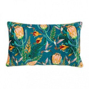 Housse de coussin rectangulaire (50 cm) Jungle Verte