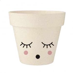 STC Cadoons - Petit Cache Pot Ohhhhhh en Bambou beige 8.5 cm