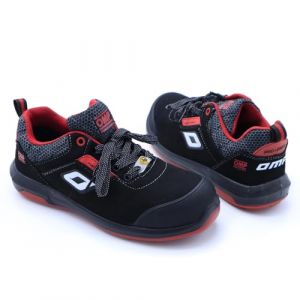 OMP Mixte S90024316 Meccanica Sécurité S3 Pro Urban Taille 43 Noir/Rouge-Chaussures Travail Étanches Iso 20345 sans Métal