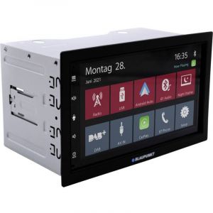 Blaupunkt Rotterdam 600 dab Autoradio Apple CarPlay, Android Auto, syst&egrave;me de navigation int&eacute;gr&eacute;, avec t&eacute;l&eacute;commande, avec antenne dab, kit mai W205103