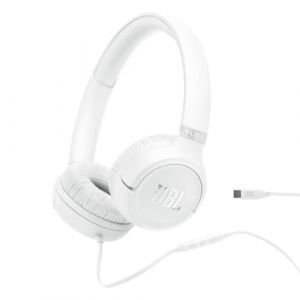 JBL Tune 530C Blanc, supra-auriculaire filaire avec son haute-r&eacute;solution Pure Bass