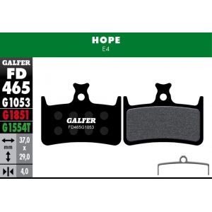 Image de Galfer Plaquettes de Frein Standard Hope E4 2017