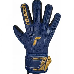 Reusch Attrakt Freegel Silver Junior Gants de Gardien Jeunesse Unisexe, 4411 Premium Blue/Gold/Black, 6