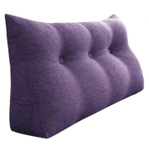 VERCART Coussin de Lecture, Oreiller Traversin Soutien Dorsal, Triangulaire Coussin à Coins, Gros Coussin Canapé, Coussin tête de Lit Dossier,