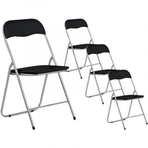 Lot 4 Eleonor Chaise pliante rembourrée 44x46x79cm 7house