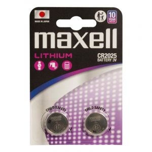 Maxell Batterie 12239200 CR2025 Lithium 3 V 170 mAh 2 pièces