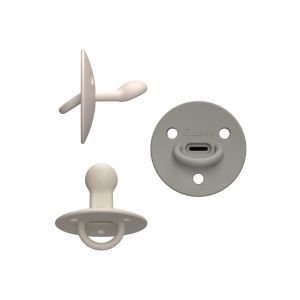 Sucette Choo Choo en silicone kaki T1 - Vert kaki